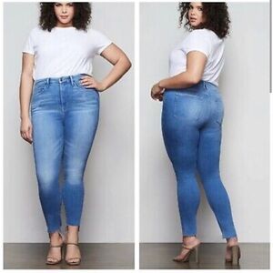 GOOD AMERICAN High Rise Skinny Jeans Size 22